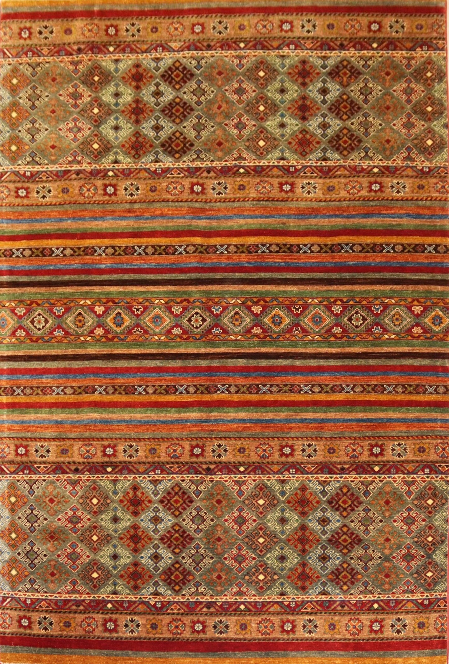 Afghan Rug -8.1×5.5Ft.