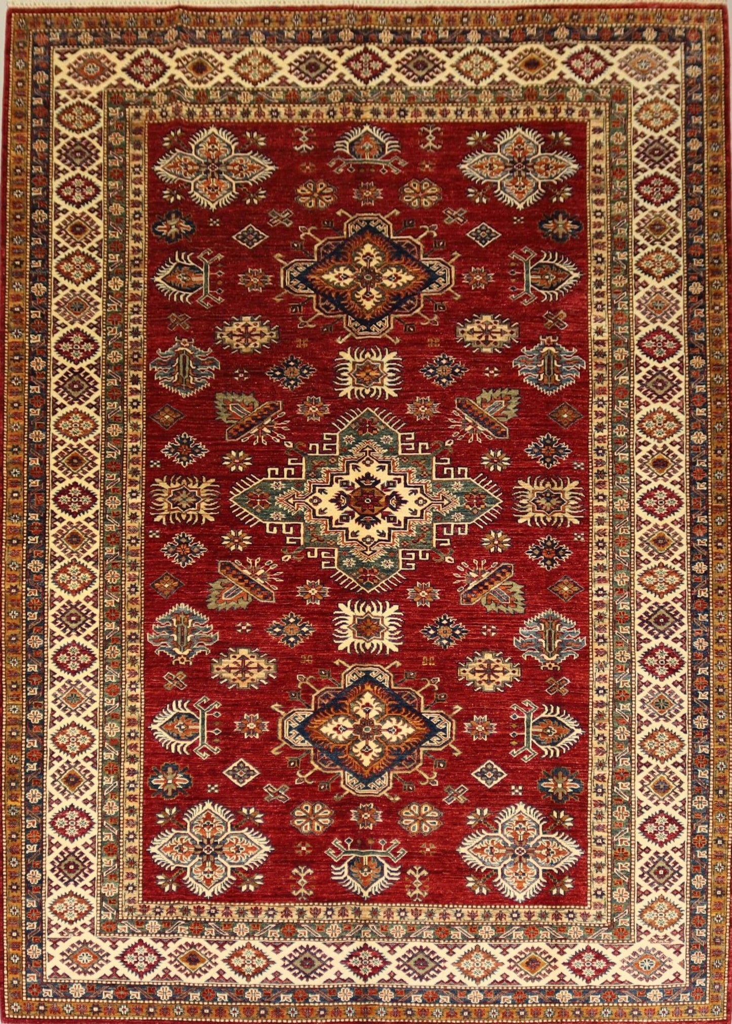 Handmade Rug -Size - 9.8×6.8Ft.