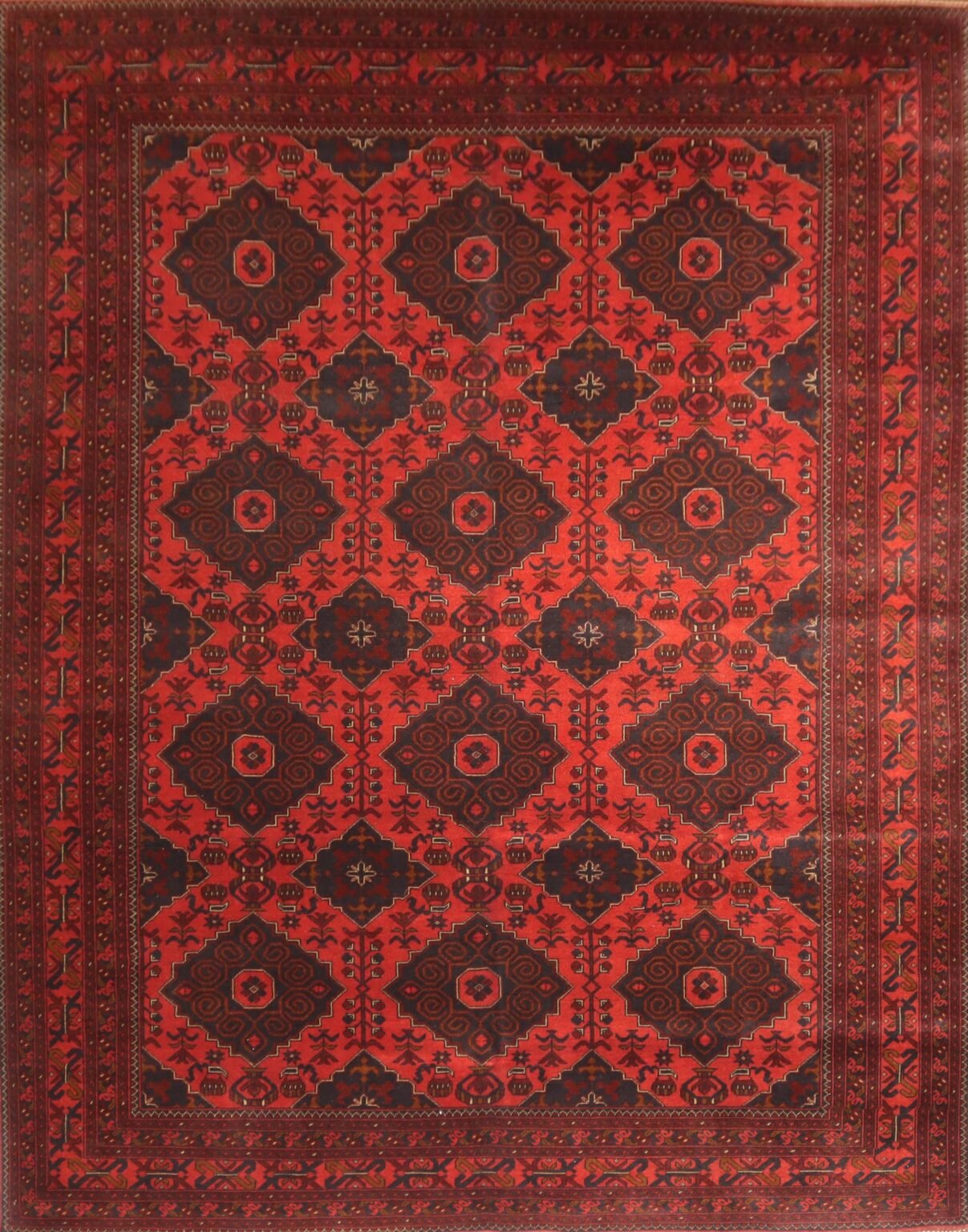 Traditional Handmade Rug - 11.2X 8.2FT.