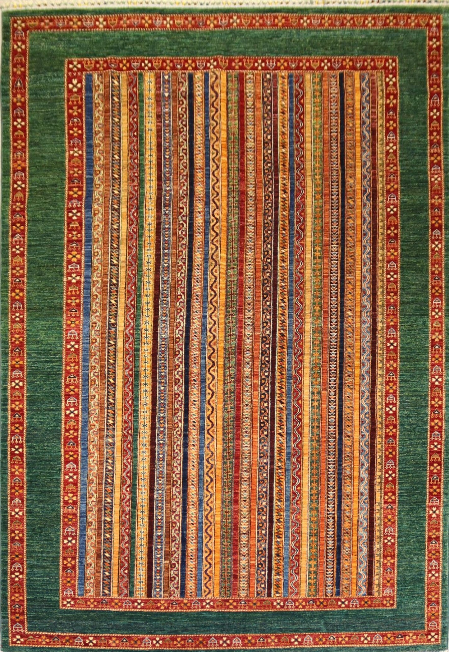 Afghan Shall Rug - 10.2×6.6.1Ft.