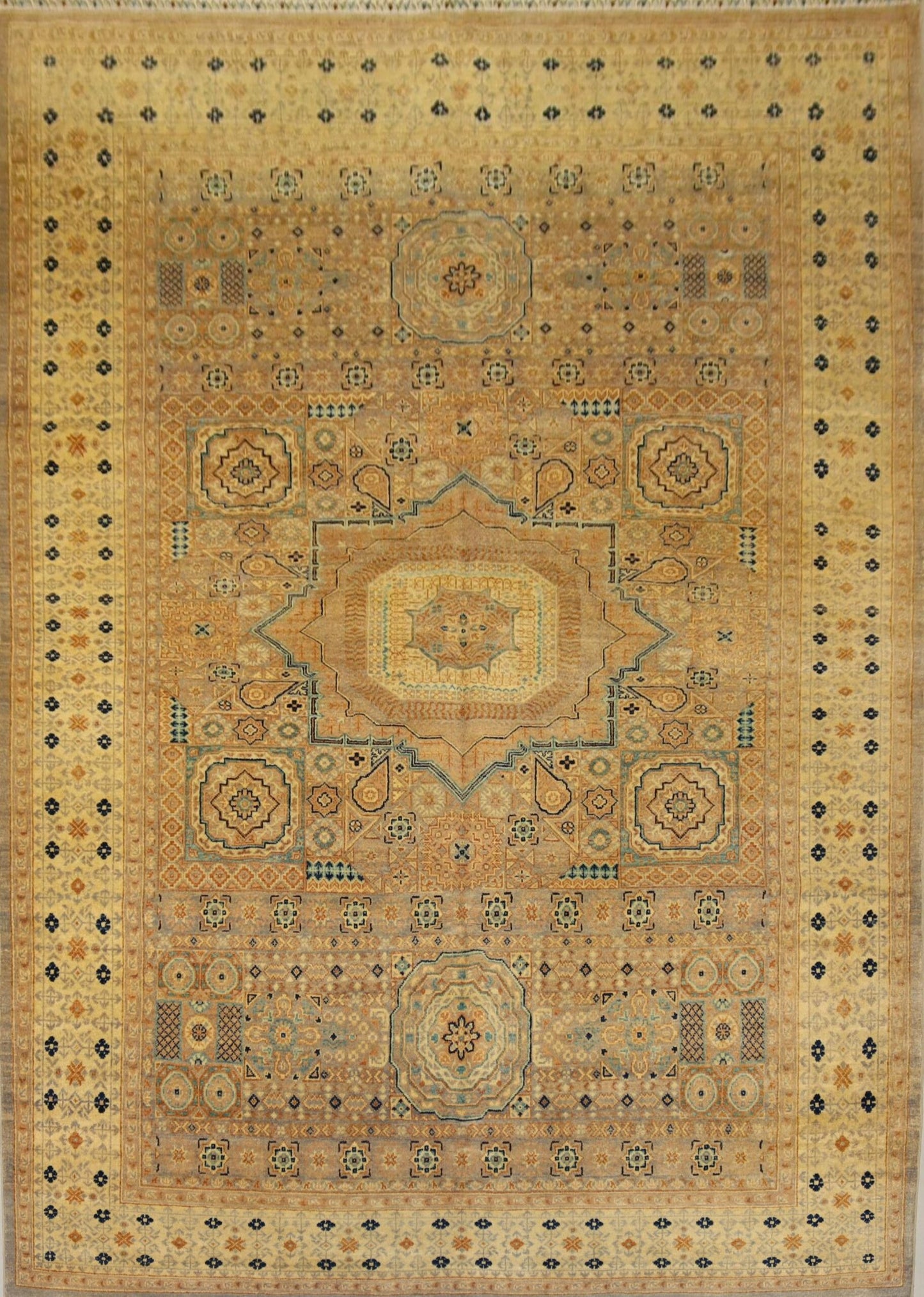 Turkish Mamlok Design Rug -  9.5×6.4Ft.