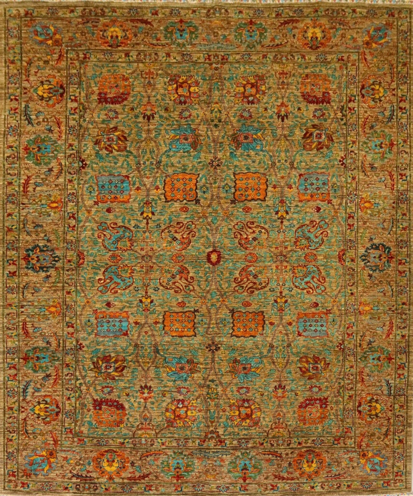 Afghan Tribal  Rug - 7.4×5.6 Ft.