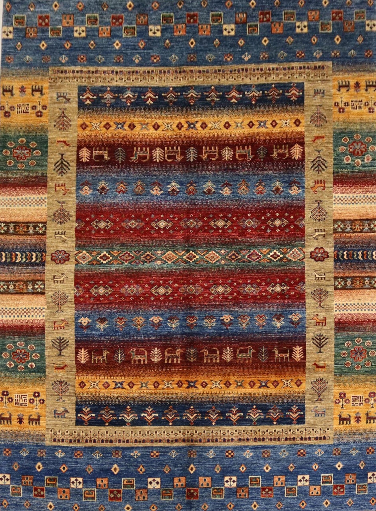 Handmade Rug -7.8×5.6Ft.