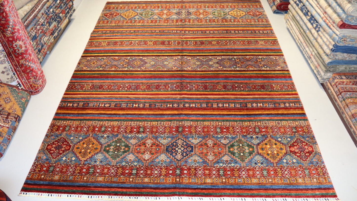 Turkmen Handmade Khurjeen Rugs - 11.7 X 8.8 Ft