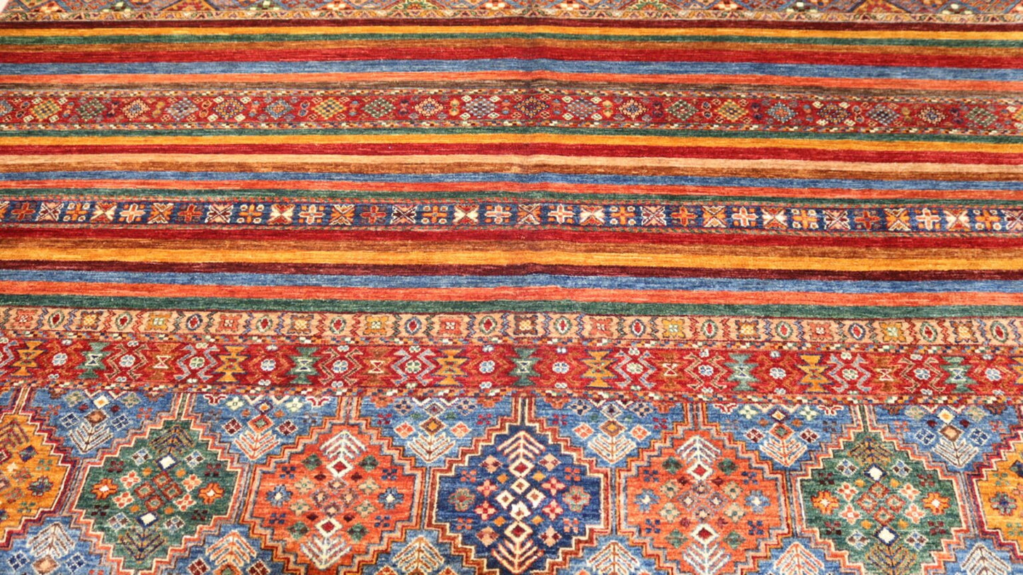 Turkmen Handmade Khurjeen Rugs - 11.7 X 8.8 Ft