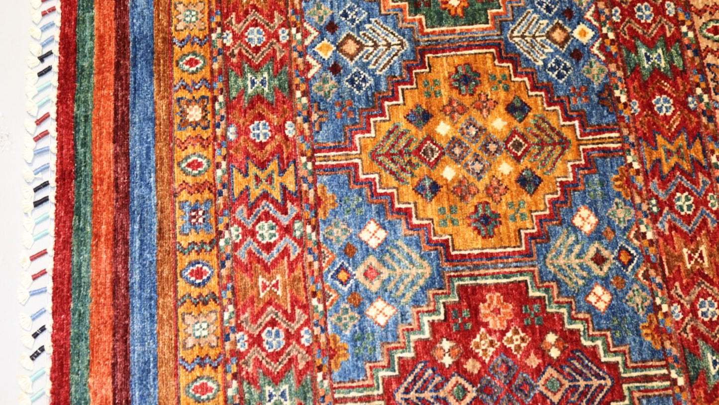 Turkmen Handmade Khurjeen Rugs - 11.7 X 8.8 Ft