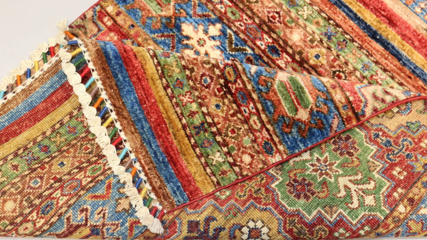 Afghan Handmade Rug-Size-306X83 Cm-10.1×2.3 Ft.