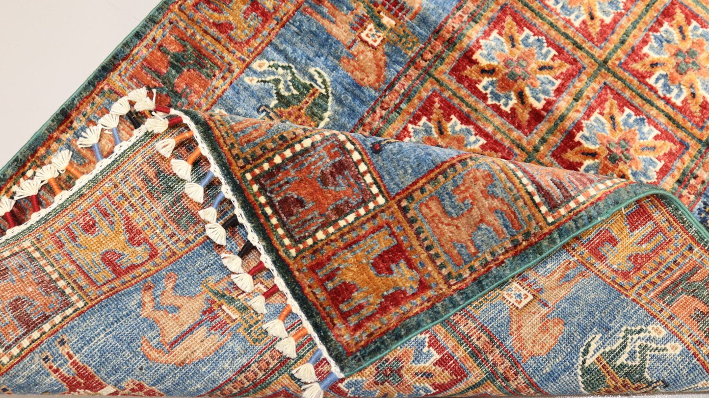 Afghan Handmade Rug-Size- 301X82 Cm-9.8×2.8 Ft. OUT OF STOCK