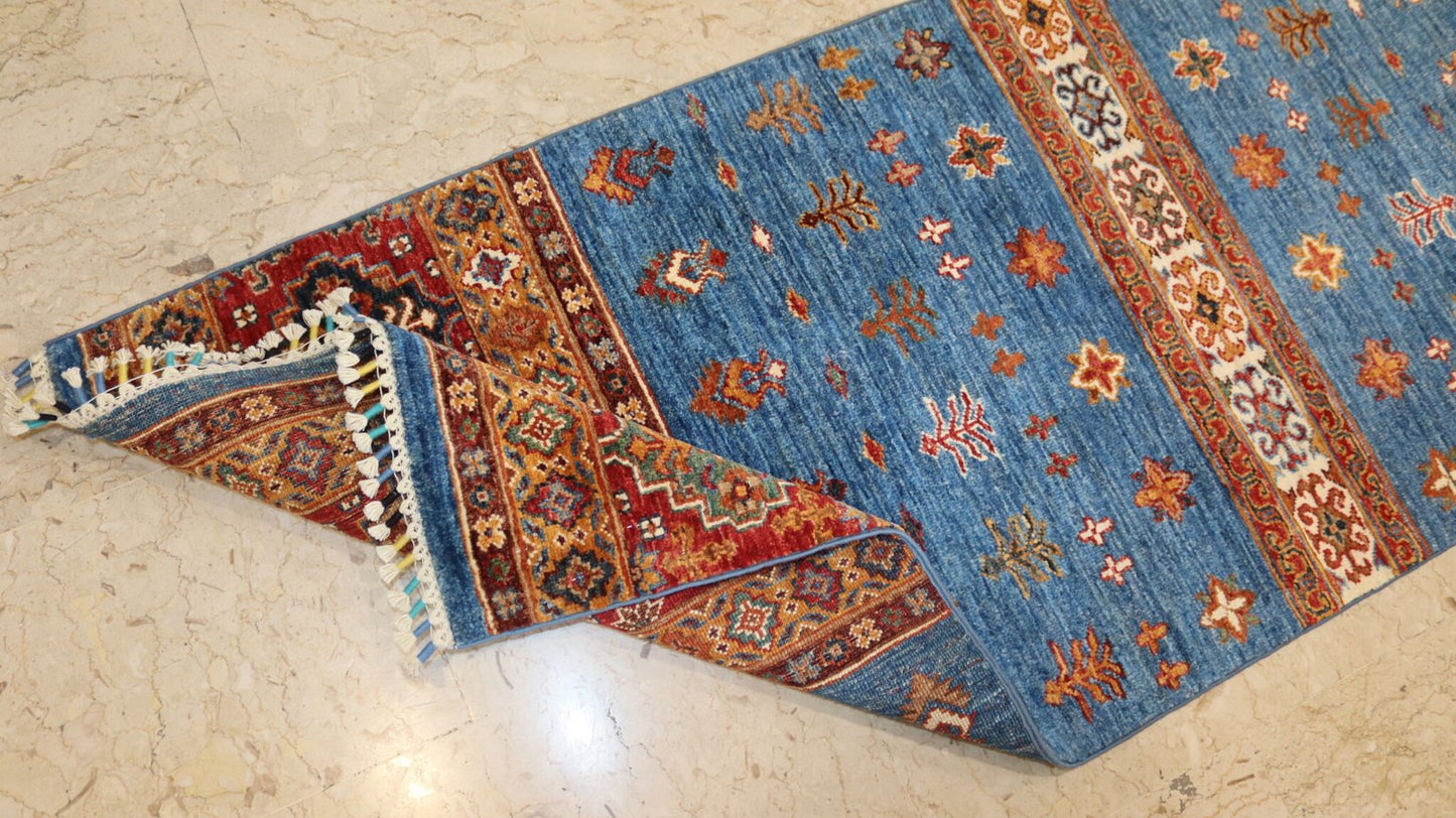 Afghan Handmade Rug-Size-206X72-Cm-6.7X2.6 Ft. OUT OF STOCK