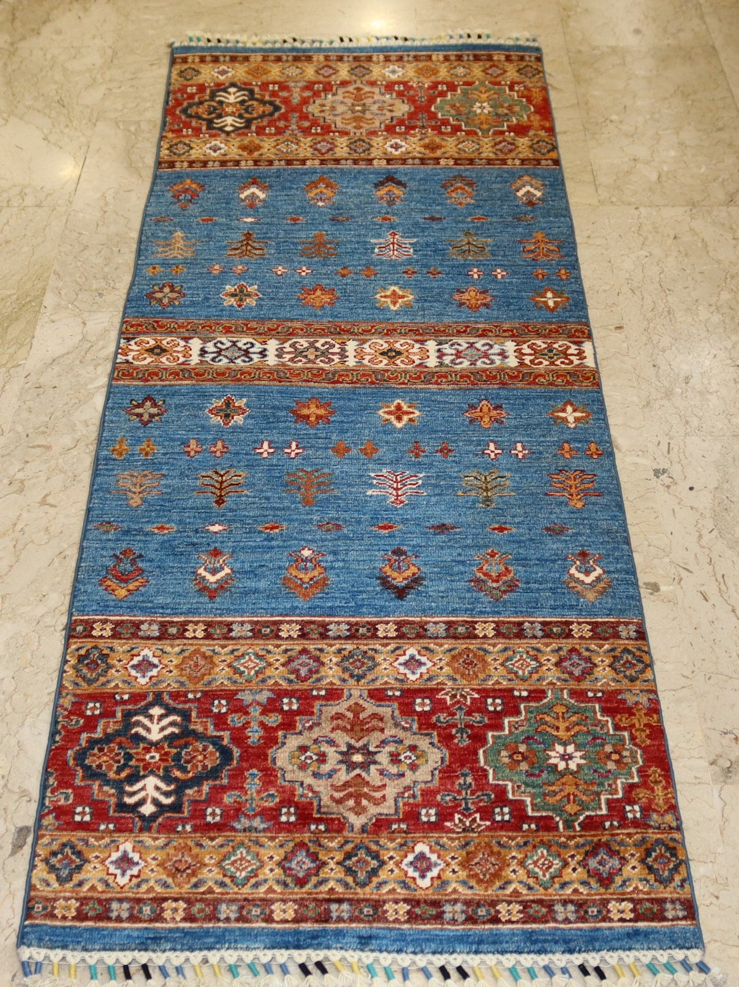 Afghan Handmade Rug-Size-206X72-Cm-6.7X2.6 Ft. OUT OF STOCK