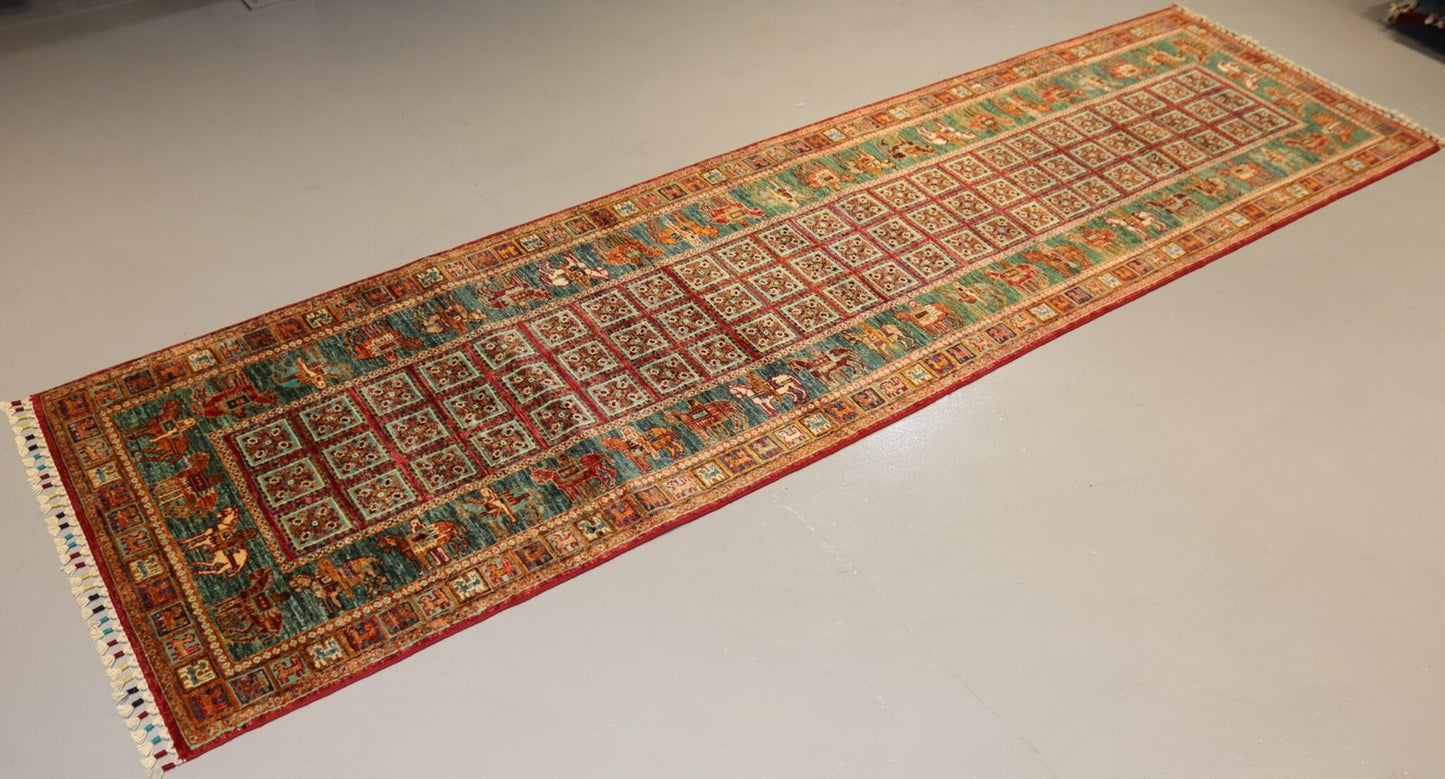 Afghan Handmade Rug-Size-301X84-CM 9.9×2.7 FT. OUT OF STOCK