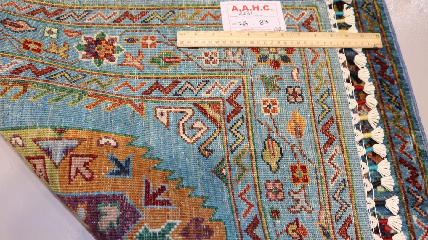 Afghan Handmade Rug-Size-280X83-CM 9.9×2.7 FT. OUT OF STOCK