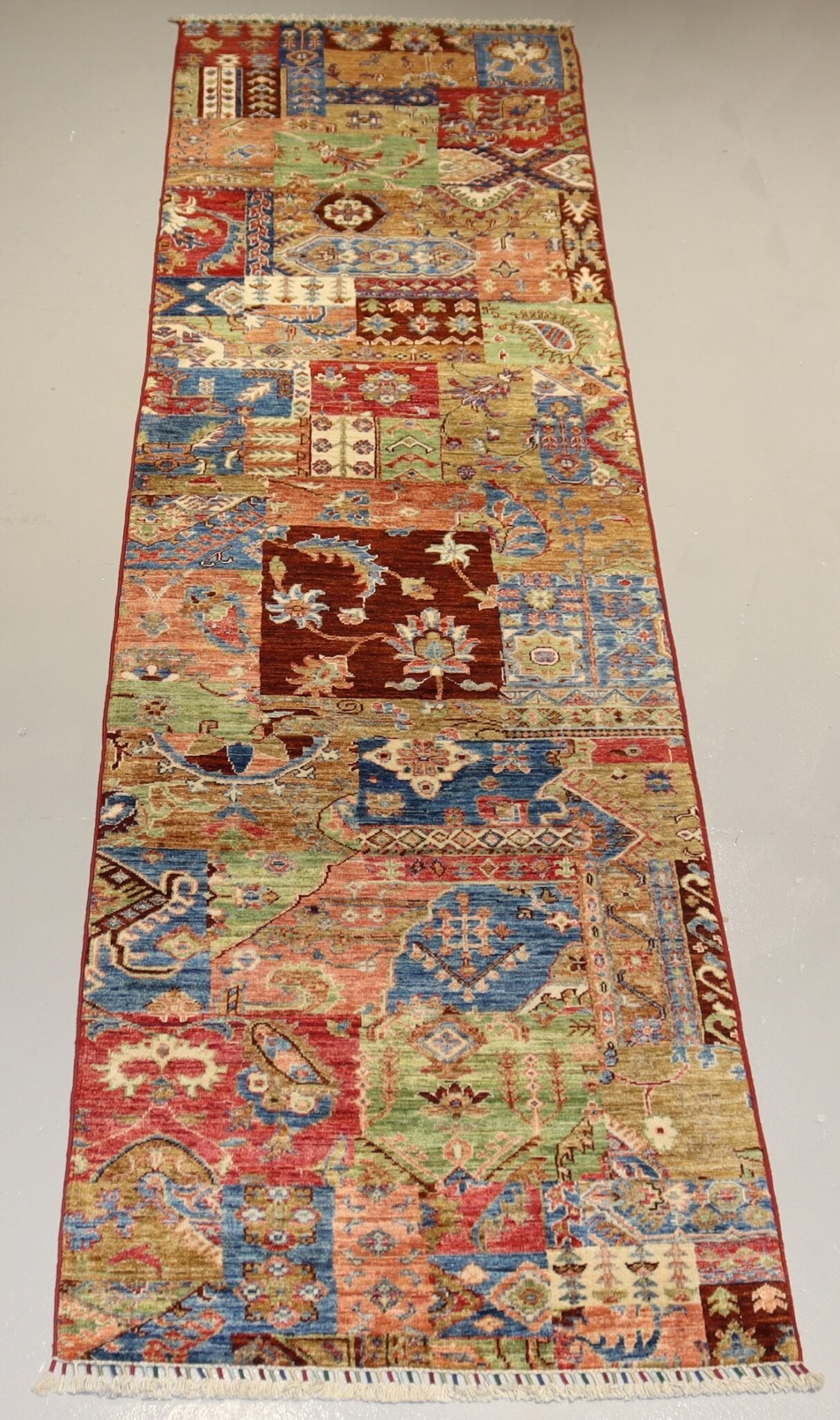 Afghan Handmade Rug -Size- 295X79 Cm-9.6×2.5 Ft.