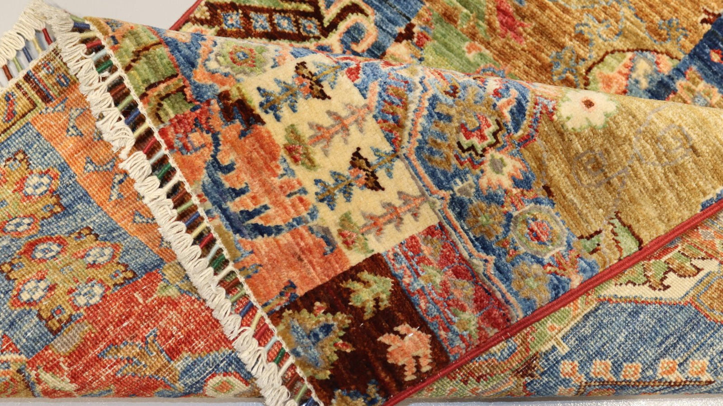 Afghan Handmade Rug -Size- 295X79 Cm-9.6×2.5 Ft.