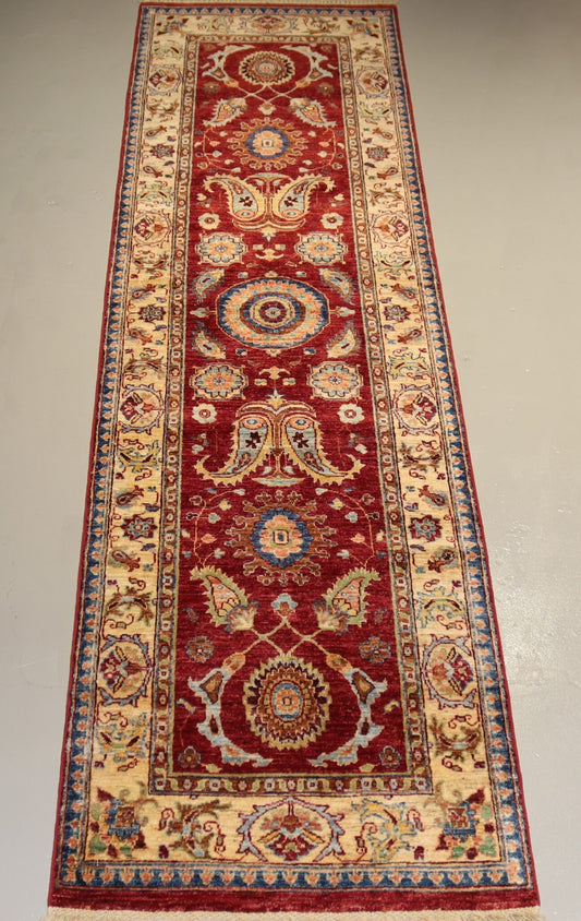 Afghan Handmade Rug -Size- 306X80 Cm-6.8×2.8 Ft.OUT OF STOCK