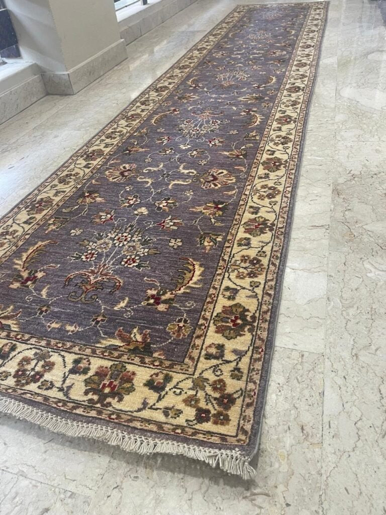 Afghan Handmade Rug -Size-390X78-Cm-12.7×2.5 FT.