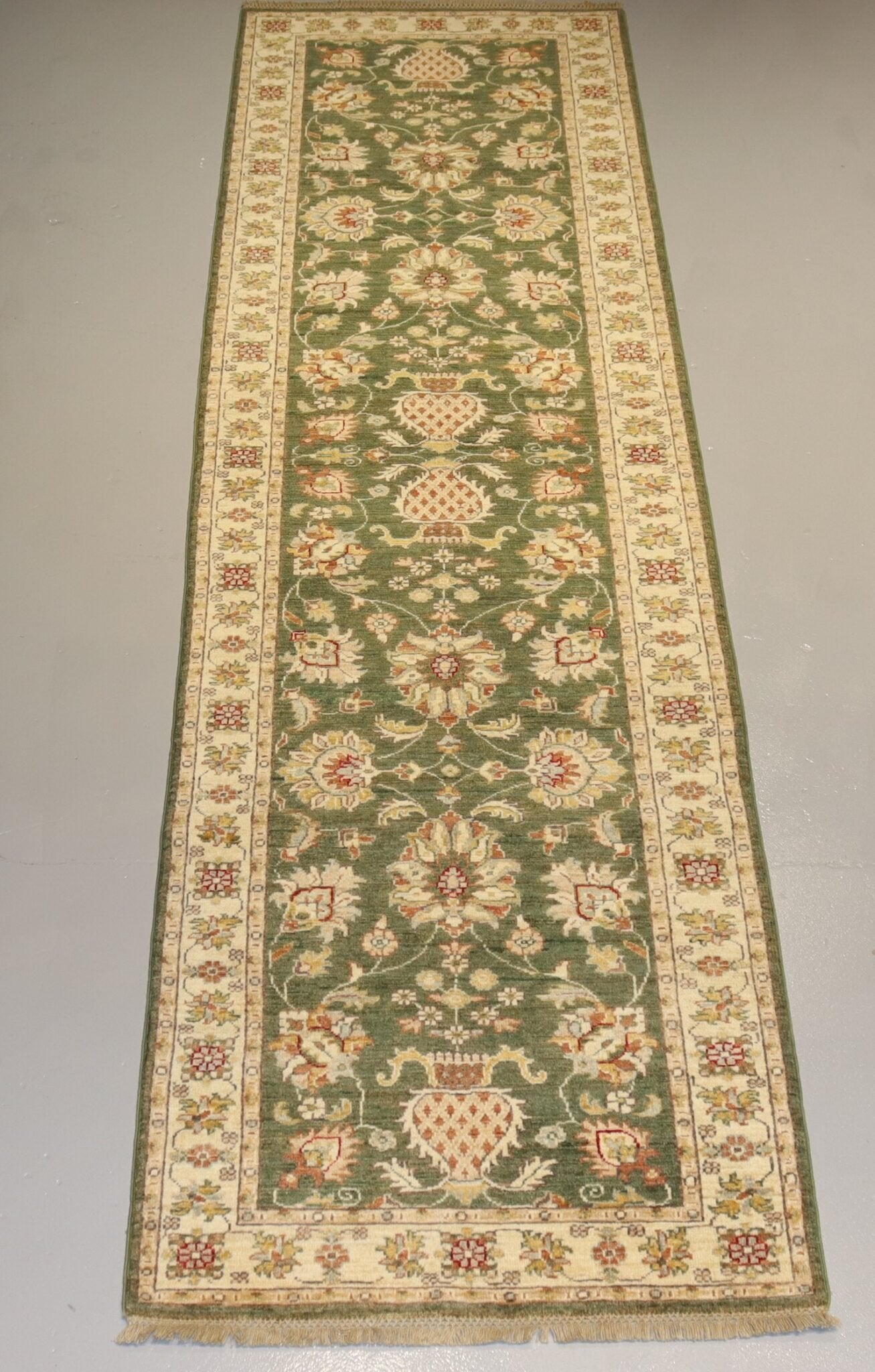 Afghan Handmade Rug-Size- 305X83 Cm-6.8×2.9 Ft.