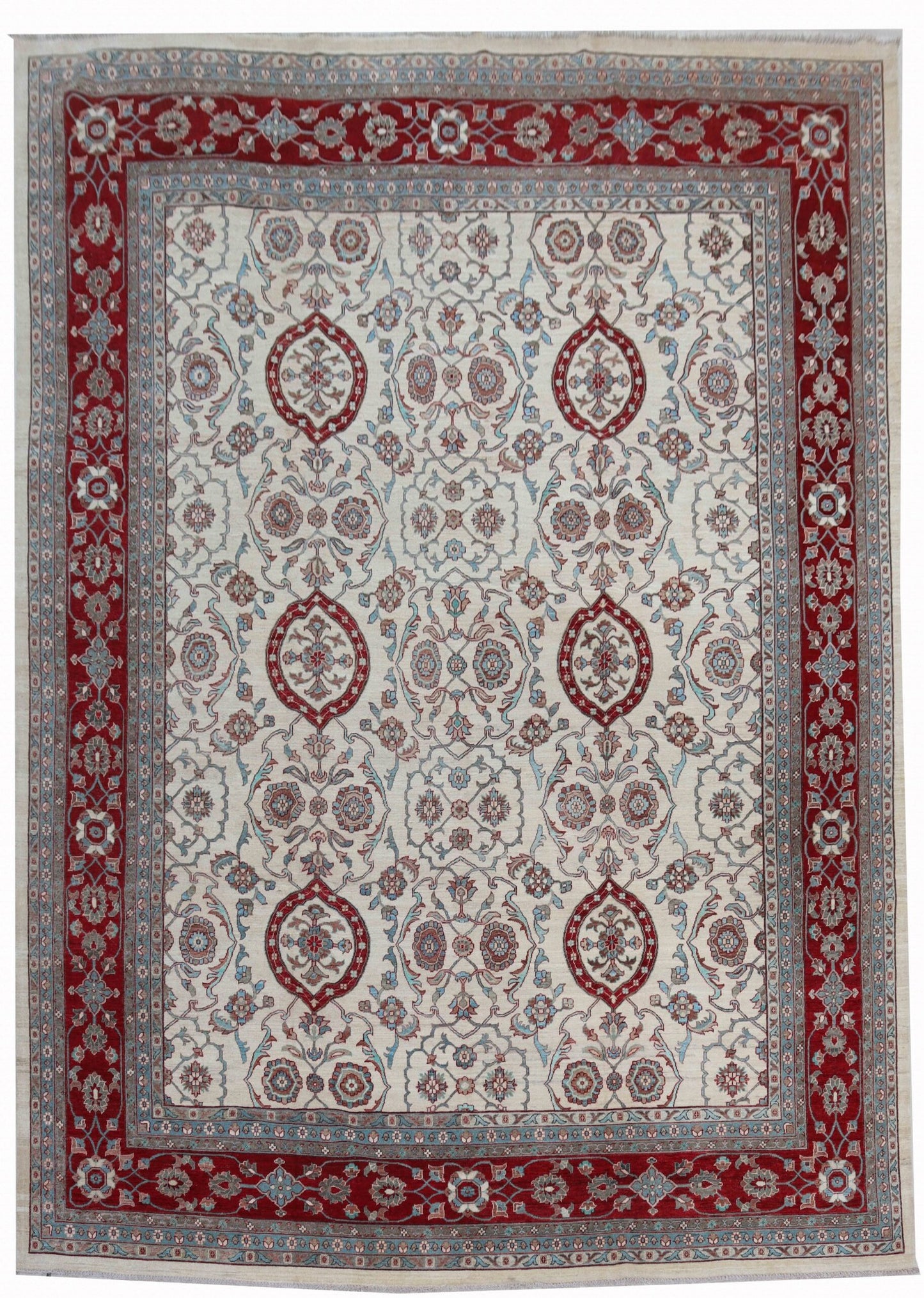 Afghan Handmade Rug -Stock -Size-522 X 372-Cm-17.1×12.2 FT.