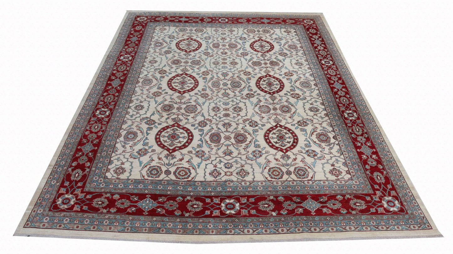 Afghan Handmade Rug -Stock -Size-522 X 372-Cm-17.1×12.2 FT.