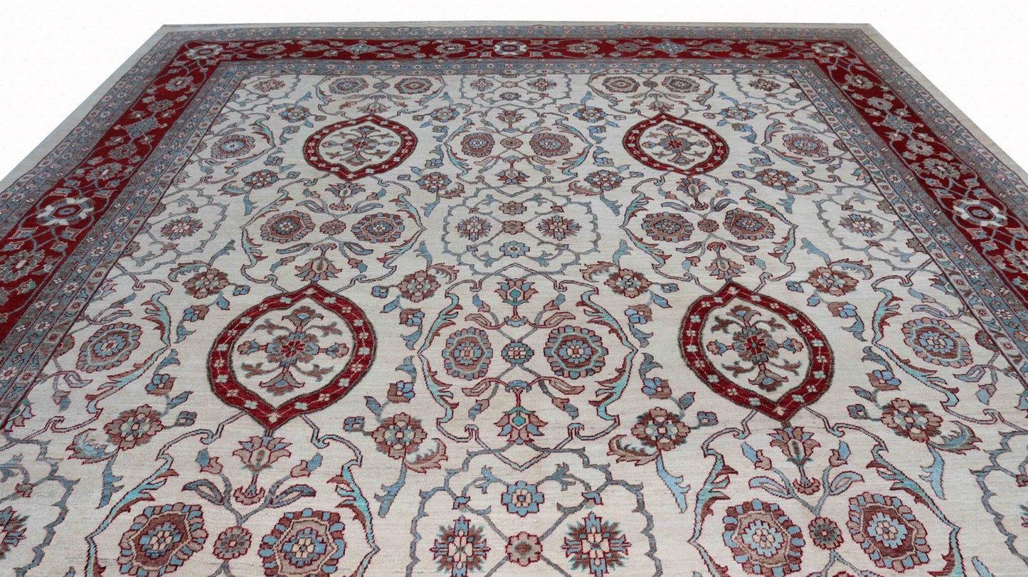 Afghan Handmade Rug -Stock -Size-522 X 372-Cm-17.1×12.2 FT.