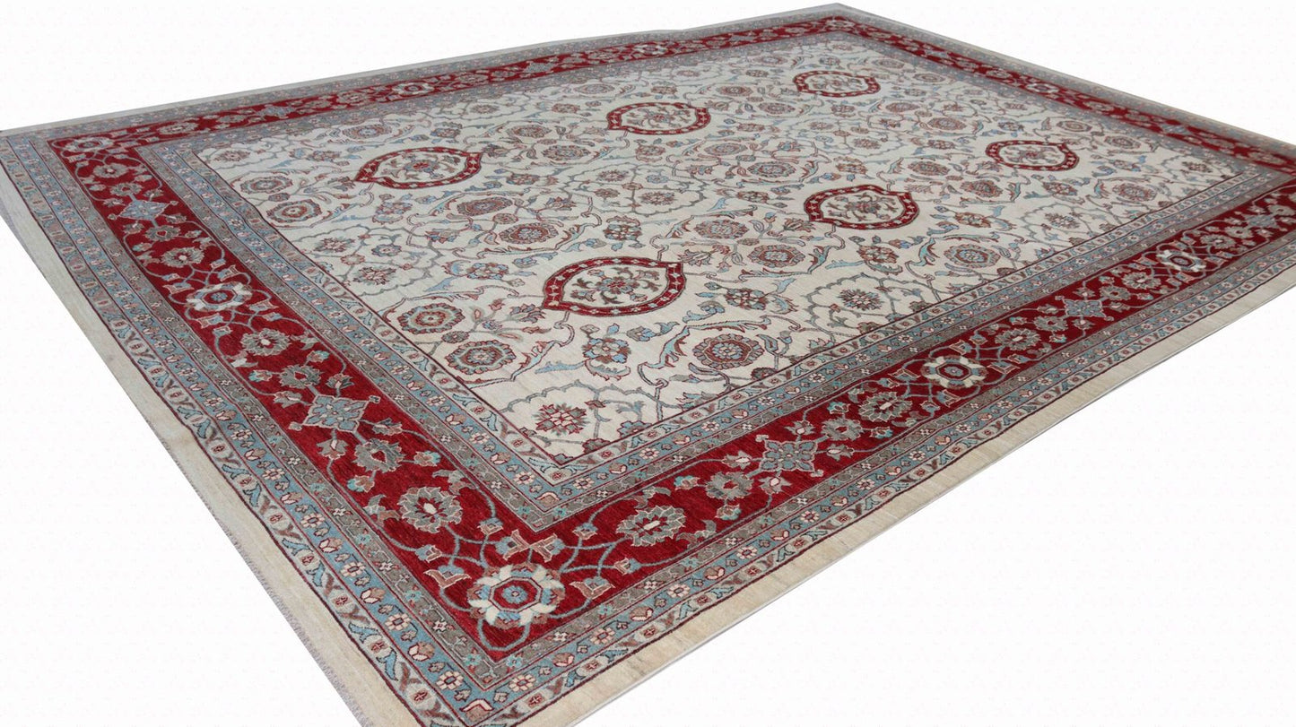 Afghan Handmade Rug -Stock -Size-522 X 372-Cm-17.1×12.2 FT.