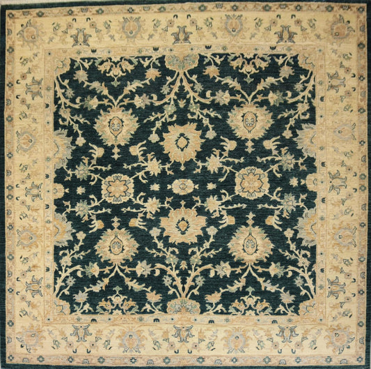 Afghan Handmade Rug -Size- 247×253 Cm-8.1×8.3 Ft..