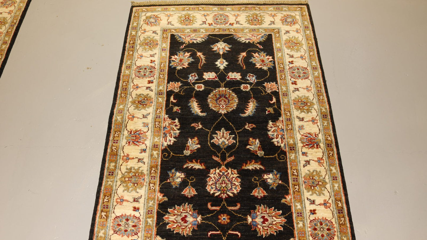 Afghan Handmade Rug-Size-307X89Cm-10.7×2.9 Ft.