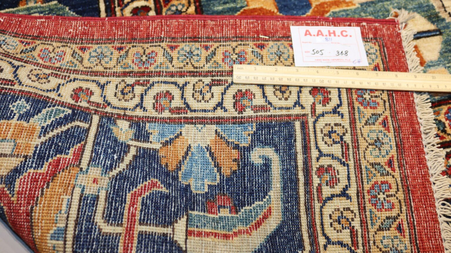 Afghan Handmade Rug -Stock-Size-505 X 368-CM 16.5×12.0 FT.