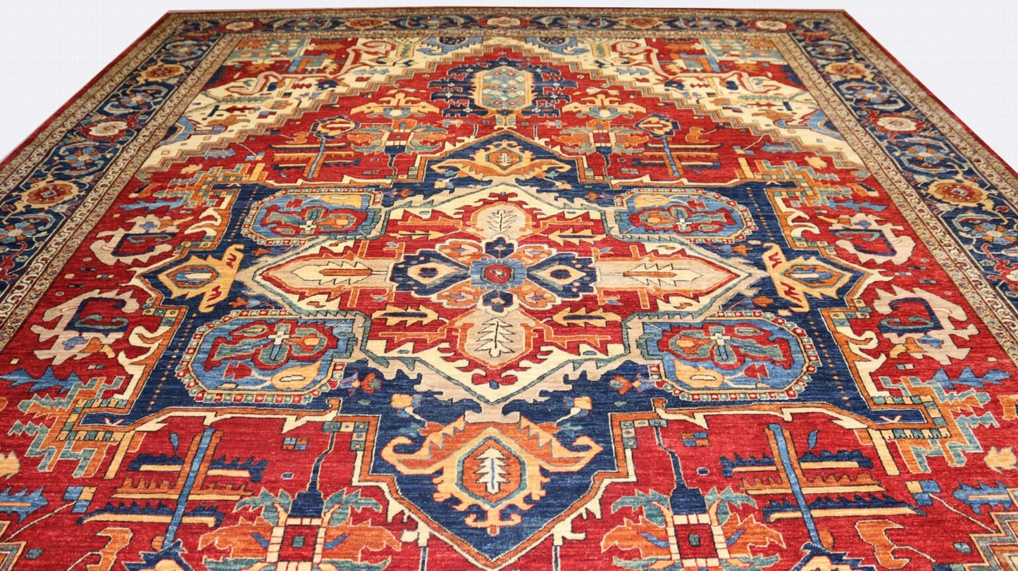 Afghan Handmade Rug -Stock-Size-505 X 368-CM 16.5×12.0 FT.