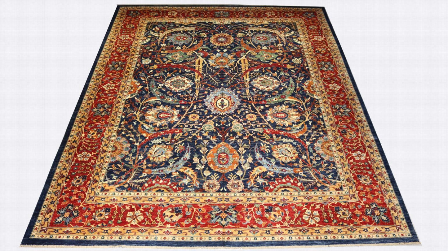 Afghan Handmade Rug -Stock-Size-454 X 370-CM 14.8×12.1 FT.