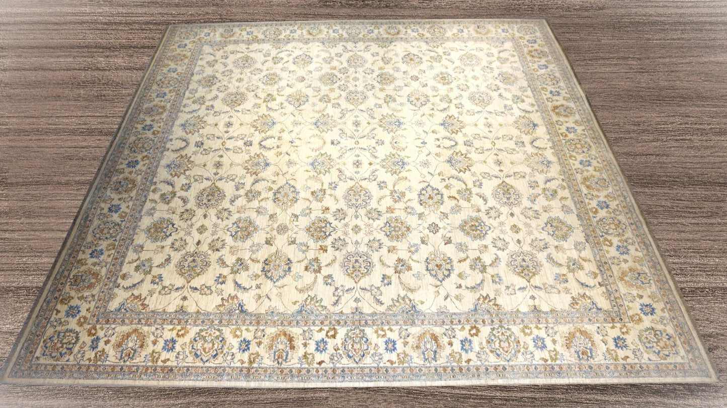 Afghan Handmade Rug -Size-390X408-CM 12.7×13.3 FT.