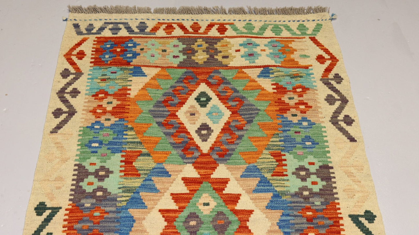 Afghan Kilim -7.9×5.8Ft.