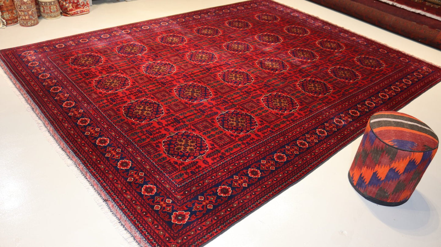 Afghan Handmade Rug 11.3X8.2Ft