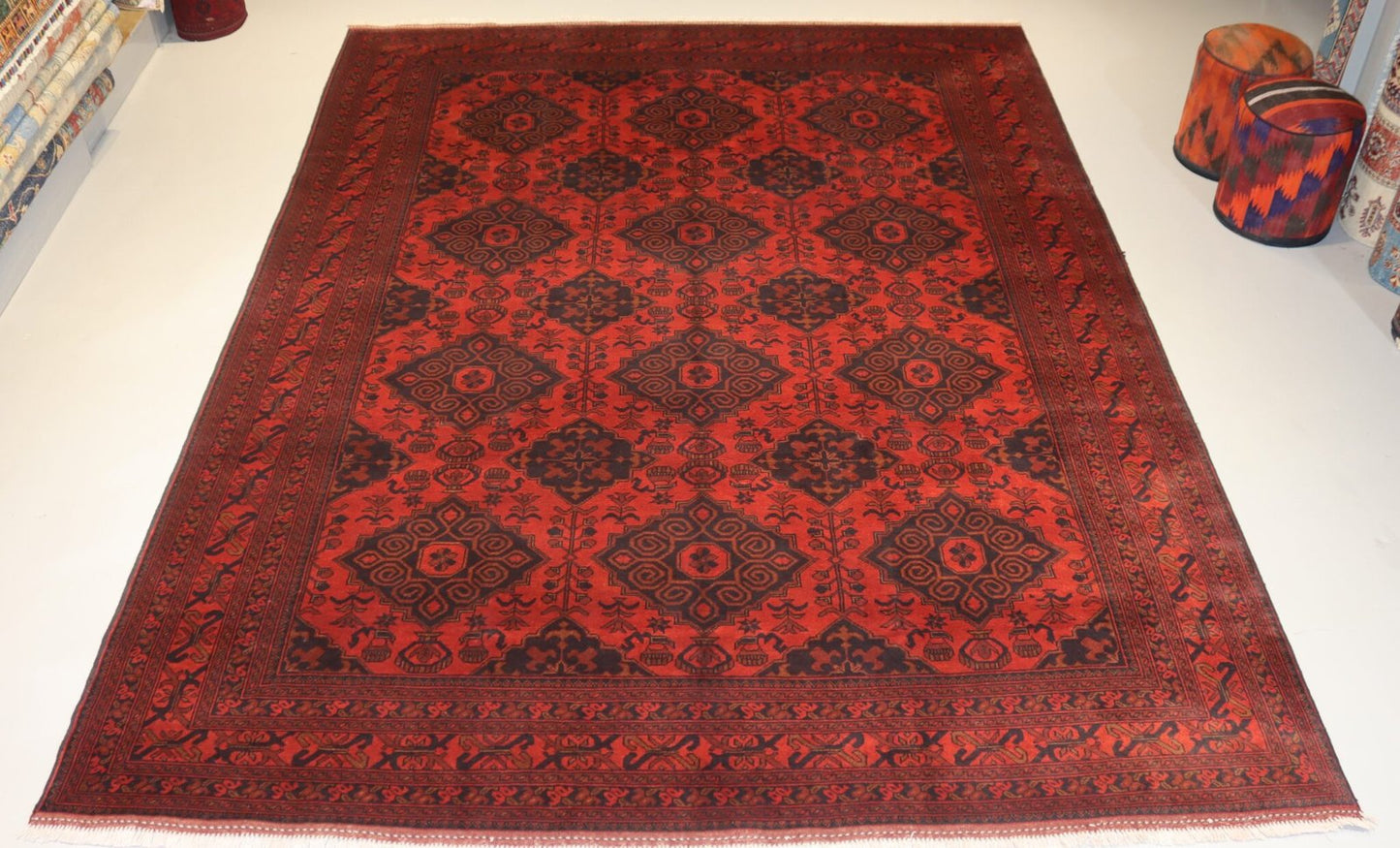 Afghan Rug -11.3X8.2Ft