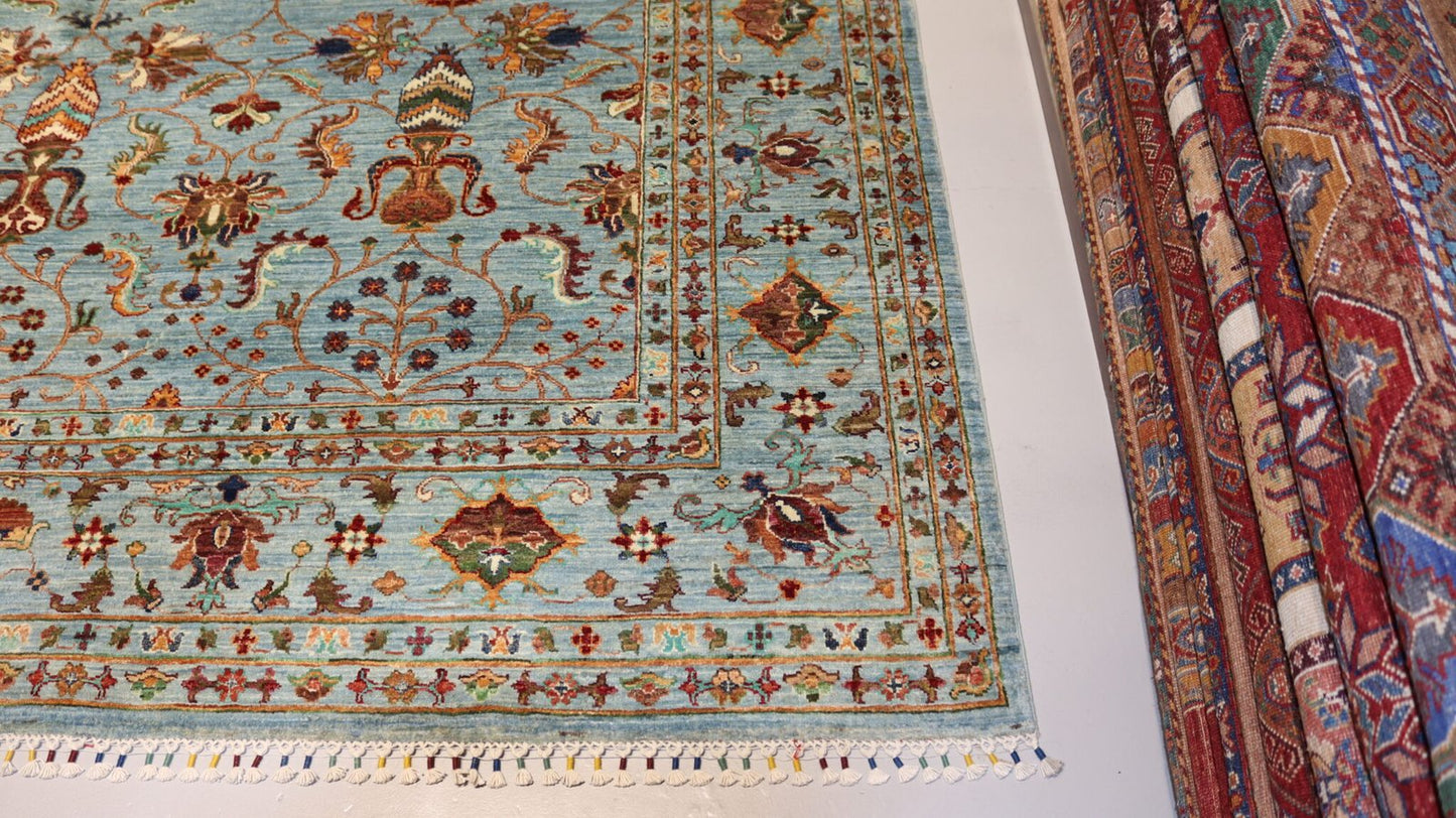 Turkmen Handmade Rug - 11.7 X 8.9 Ft