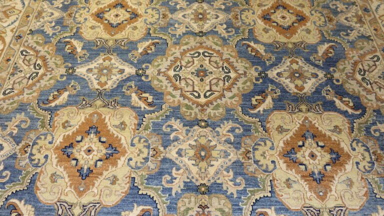 Afghan Oriental Blue Area Rug -12.0 X 9.0 Ft