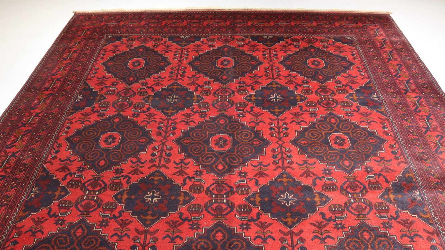 Traditional Handmade Rug - 11.2X 8.2FT.