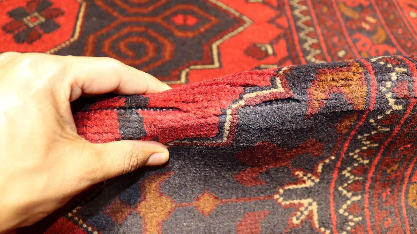 Traditional Handmade Rug - 11.2X 8.2FT.