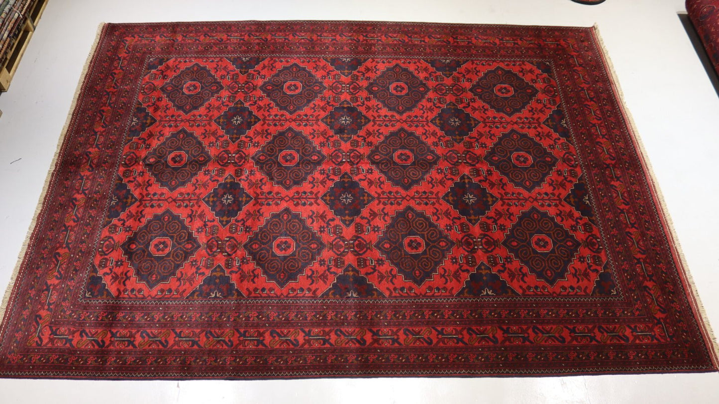 Traditional Handmade Rug - 11.2X 8.2FT.