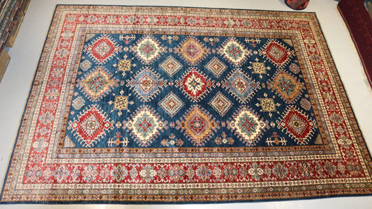 Tribal Area Rug Blue - 12.7×9.3ft.