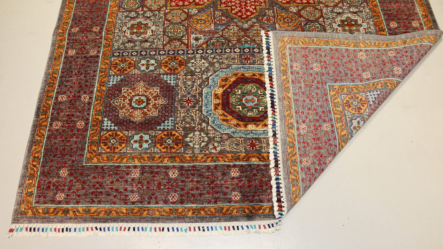 Afghan Mamlok Design Rug - 10.2×9.6.7Ft.