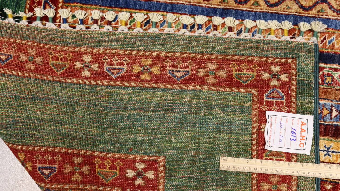 Afghan Shall Rug - 10.2×6.6.1Ft.