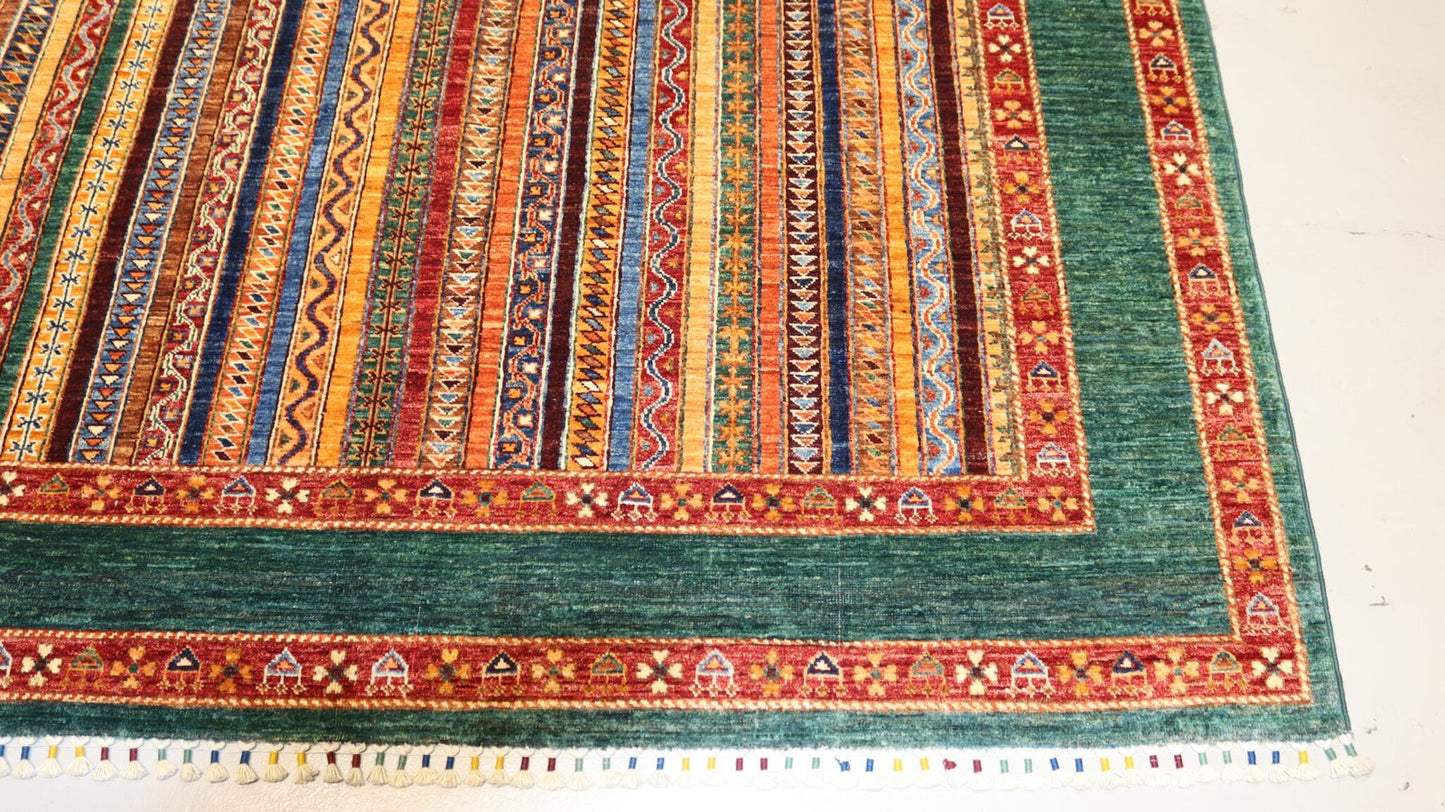 Afghan Shall Rug - 10.2×6.6.1Ft.