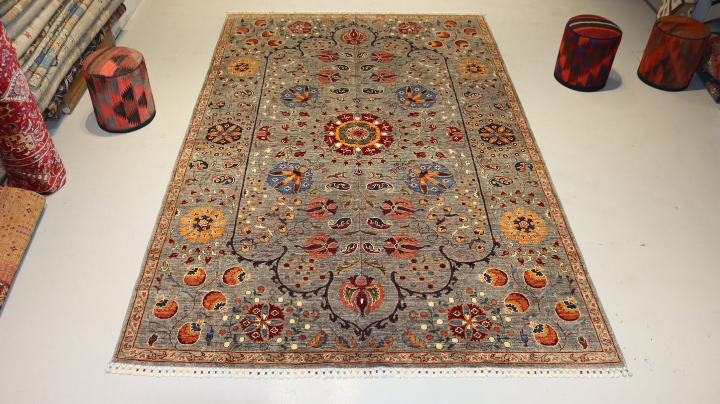 Afghan Tribal Rug - 10.5×6.8.1