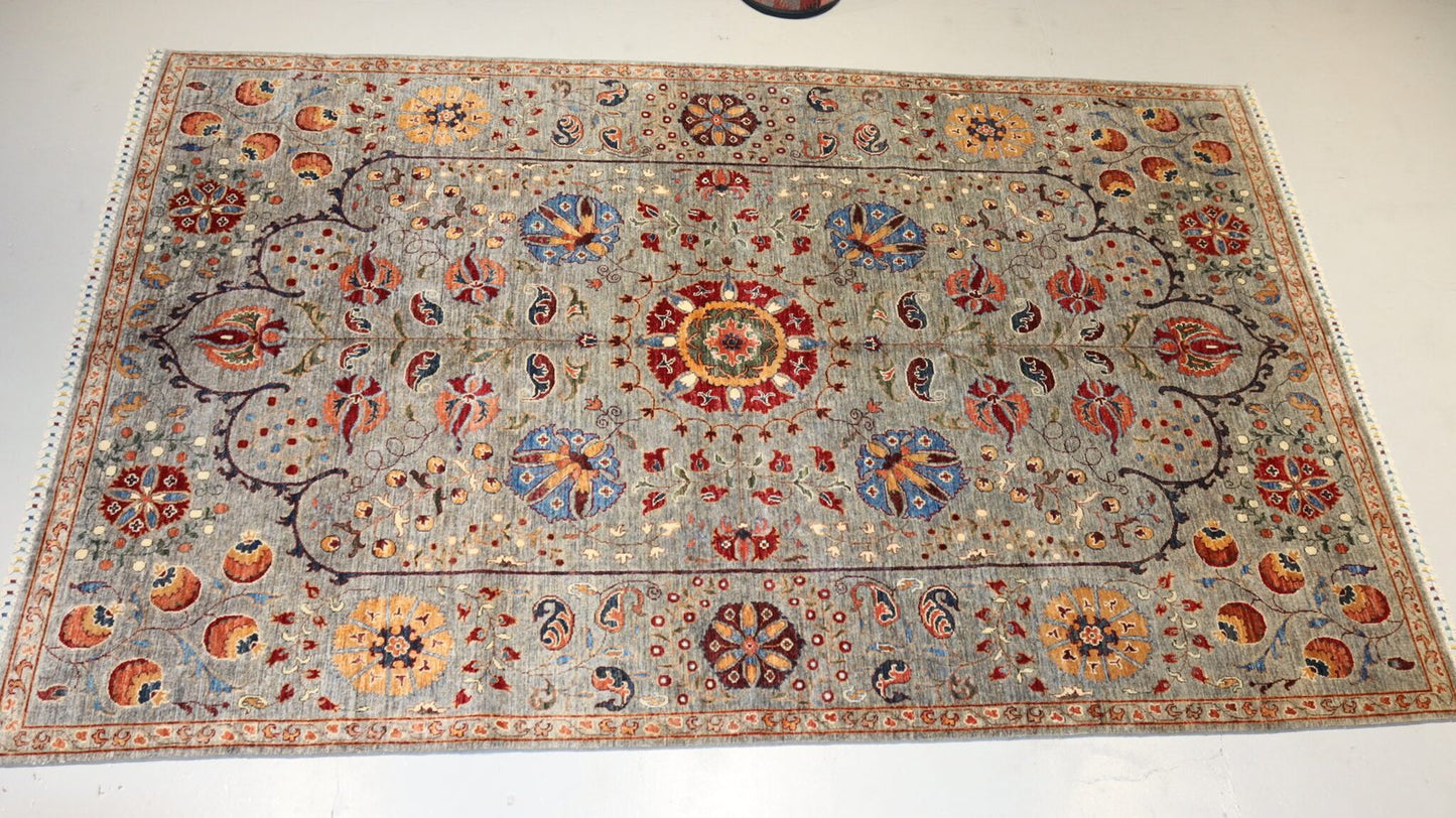 Afghan Tribal Rug - 10.5×6.8.1