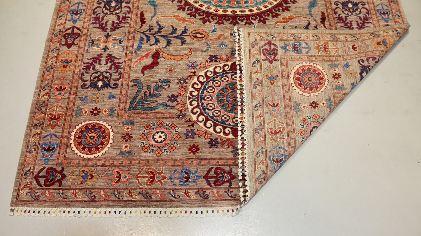 Afghan Medallion Design Rug - 9.7 X6.9Ft.