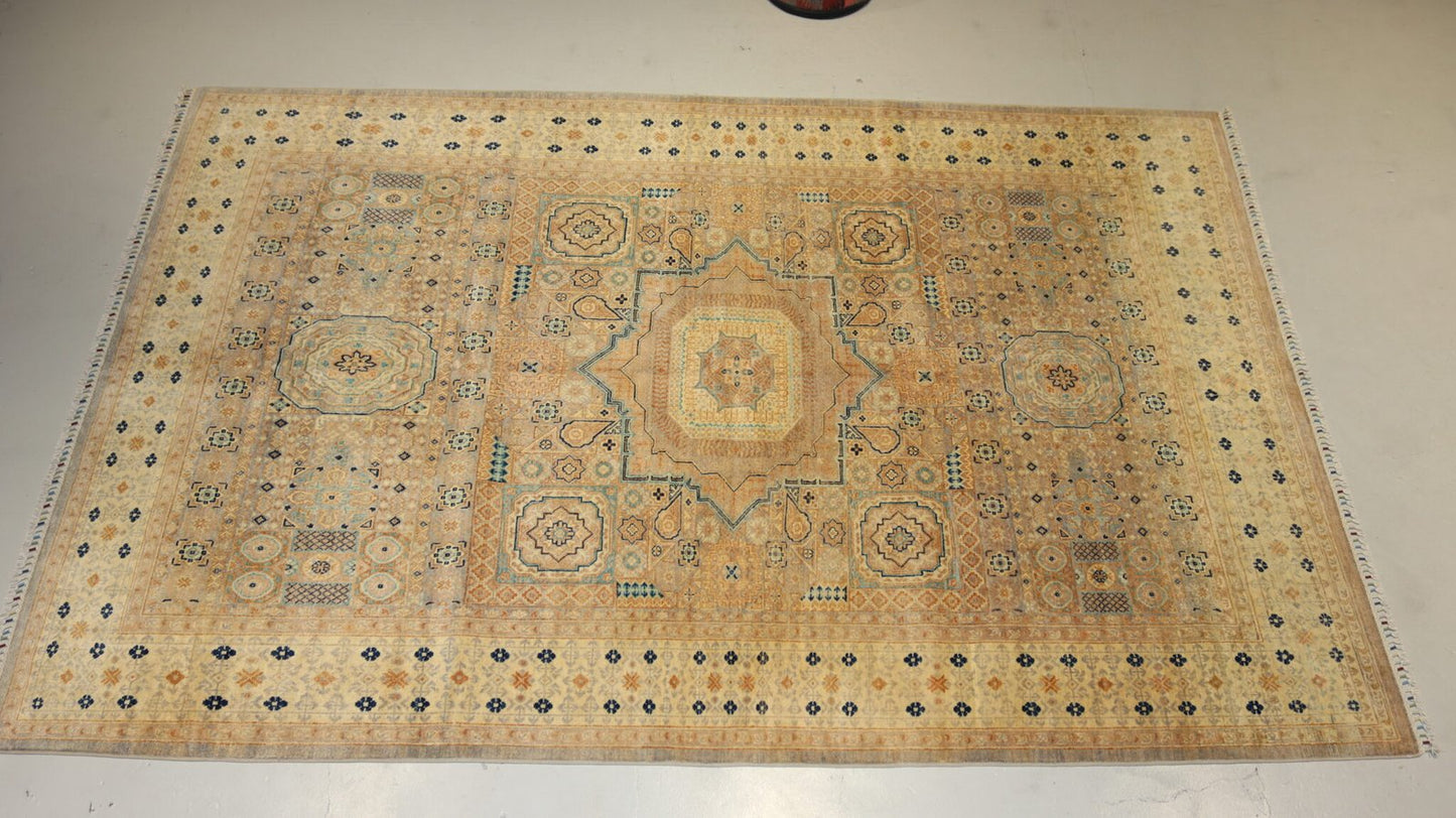 Turkish Mamlok Design Rug -  9.5×6.4Ft.