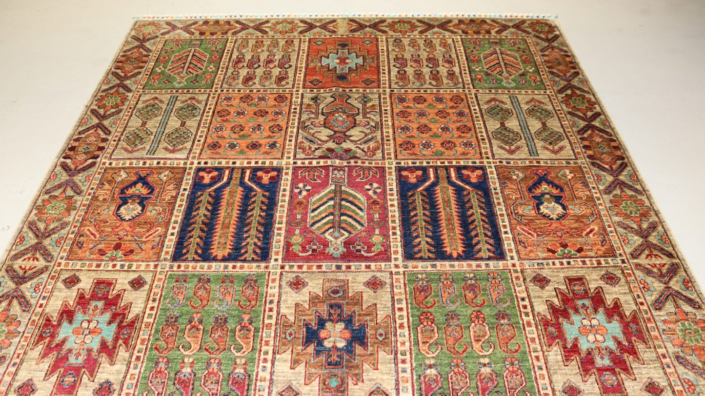 Tribal Afghan Handmade Rug  - 10.1×6.7 Ft.