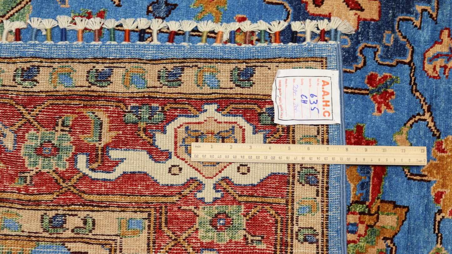 Afghan Tribal Rug -9.5×6.5 Ft.