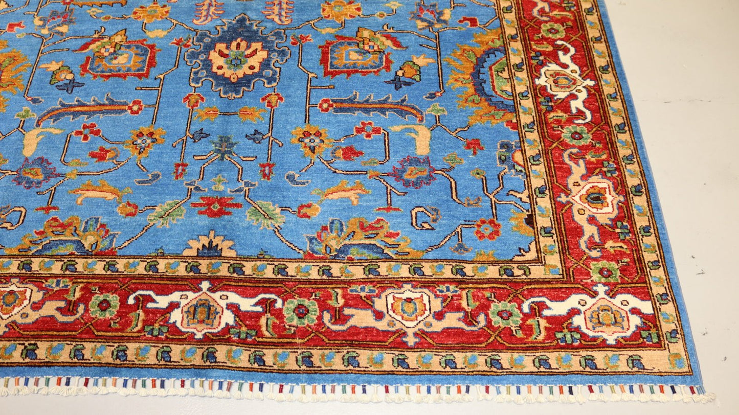 Afghan Tribal Rug -9.5×6.5 Ft.